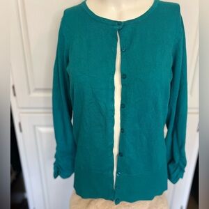 The Limited Scrunched Sleeve Cardigan